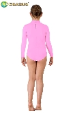 BODY DANZA COLLO ALTO LYCRA ROSA BAMBINA